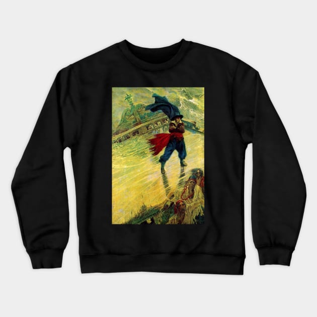 The Flying Dutchman - Howard Pyle Crewneck Sweatshirt by forgottenbeauty